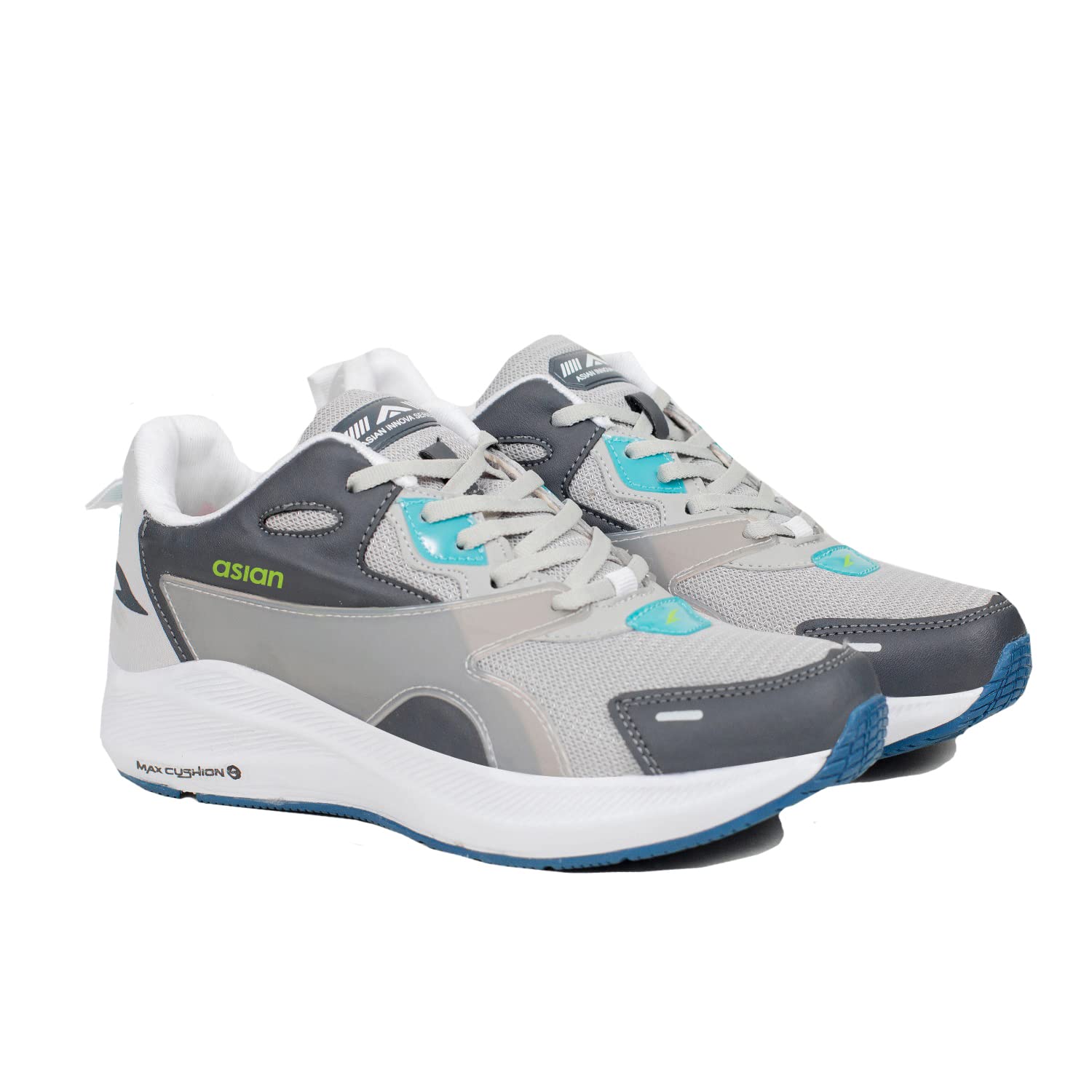ASIAN INNOVA-01 Max Cushion Technology Casual & Sports Sneaker Shoes for Men & Boys Grey (B09QM2BD59) Amazon Price History, Amazon Price Tracker