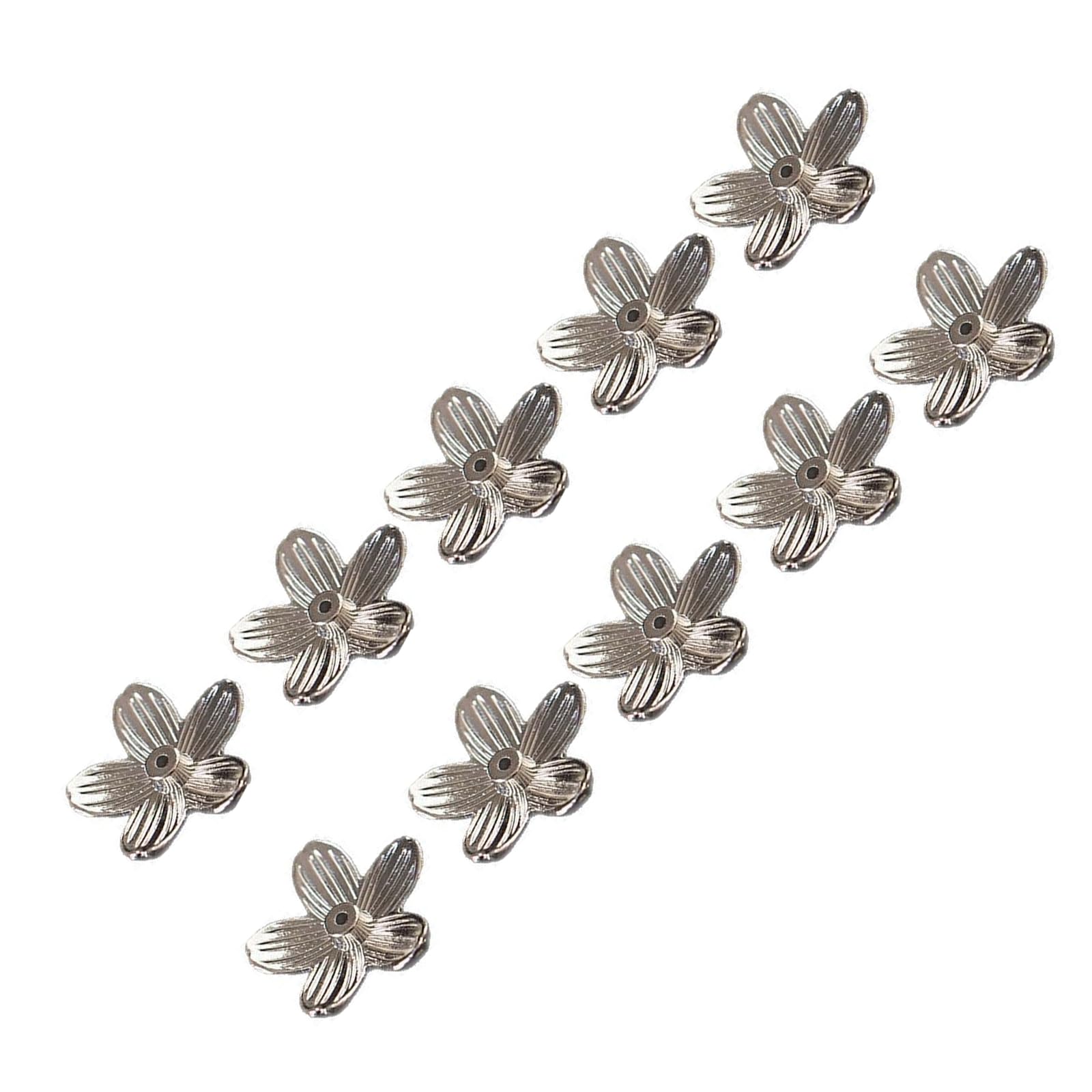 Qusinfc 10PCS Creative Floral Shape Scented Stick Holder Small Metal Incenses Burners Decorative Piece for Bedroom Living Room Aromatherapies Diffusers