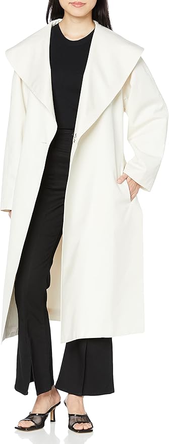 Amazon | [ミースロエ] ショールカラースプリングコート