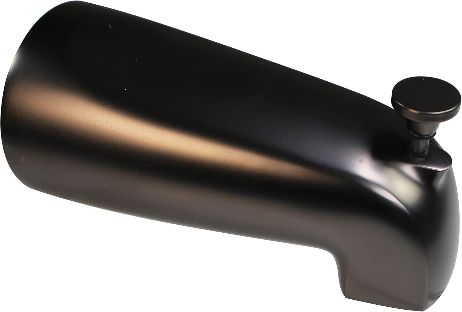 Westbrass A311-12 5-1/2" Reach Brass Wall Mount Tub Spout with Nose Diverter, Oil Rubbed Bronze