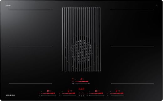 Samsung - Piano cottura ad induzione NZ84T9747UK finitura vetroceramica nero da 83cm