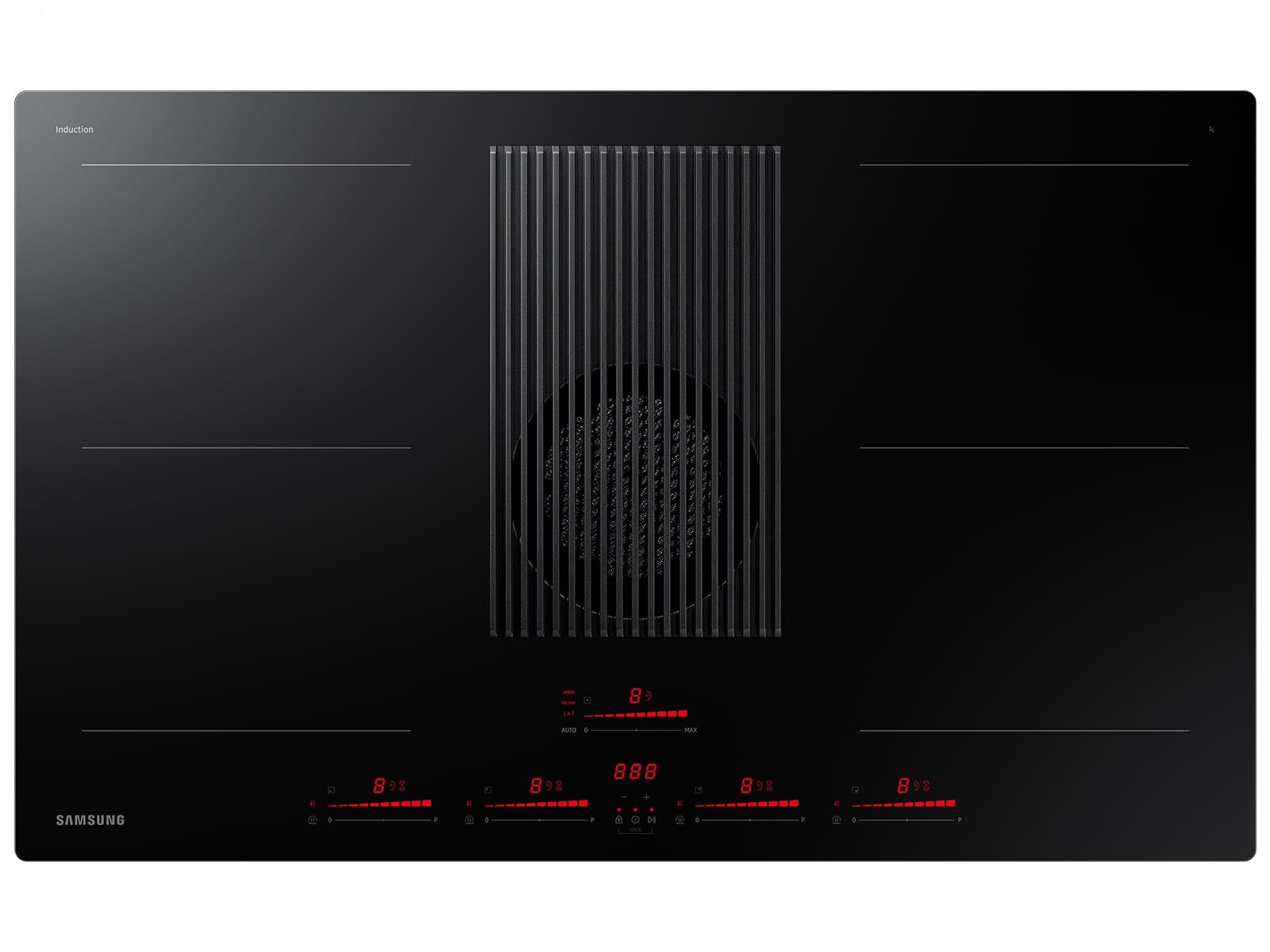 Samsung - Placa de inducción NZ84T9747UK acabado vitrocerámica negro de 83 cm