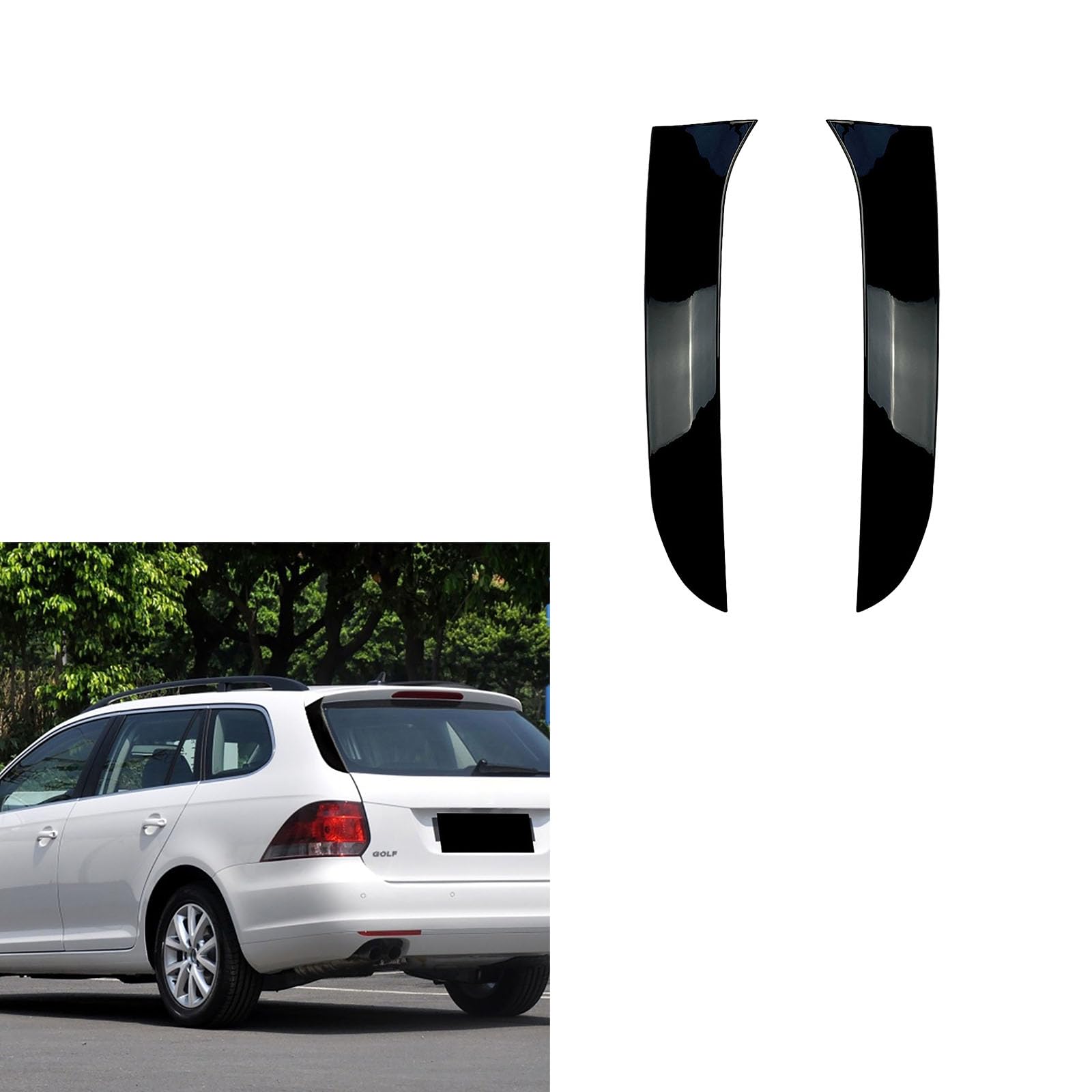 Garniture de séparateur d'aile de becquet Golf 6 Wagon tuning vitre arrière