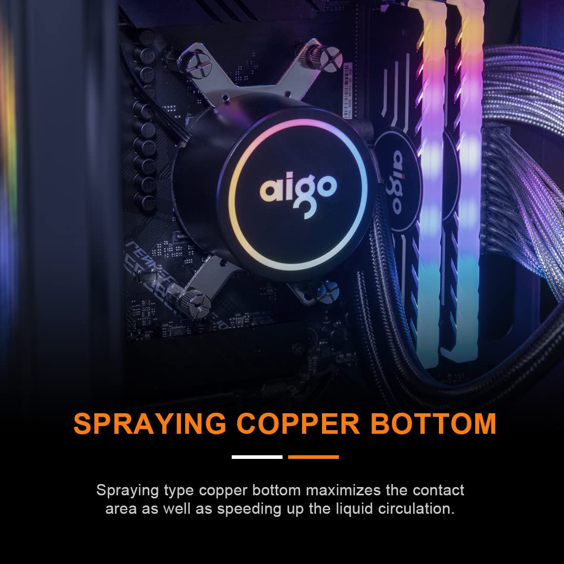 Amazon.co.jp: エイゴ AC SE240 CPU リキッドクーラー オールインワン