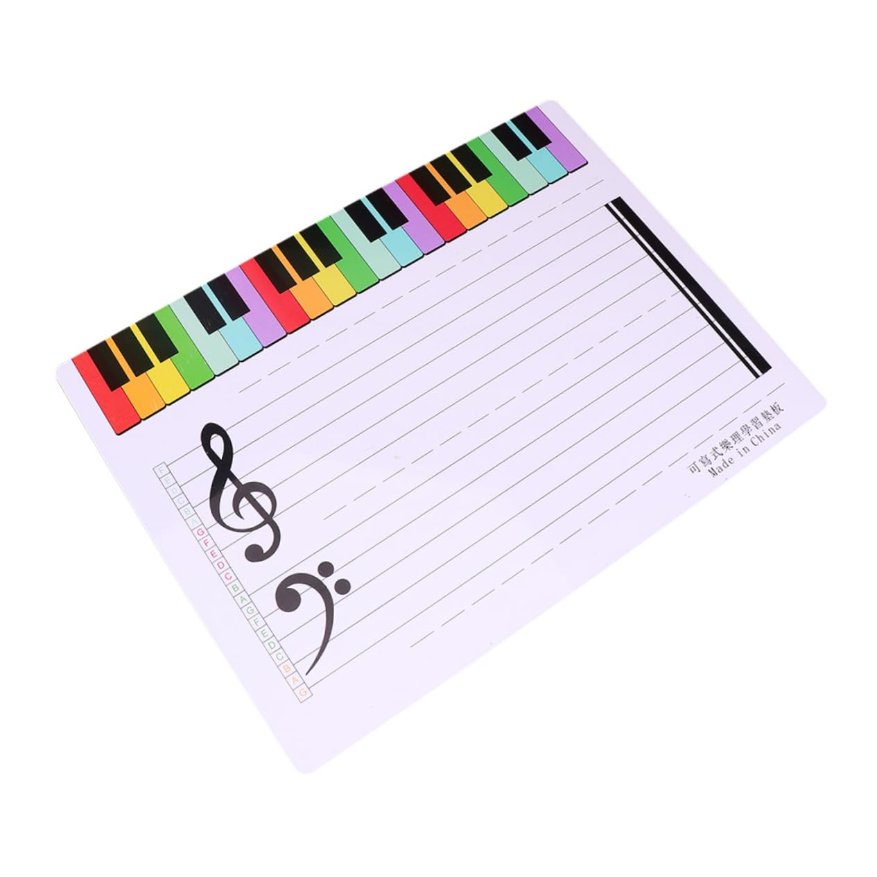 NAMOARLY Fine Crafted Music Staff Whiteboard Erasable Perfect for Music Teachers