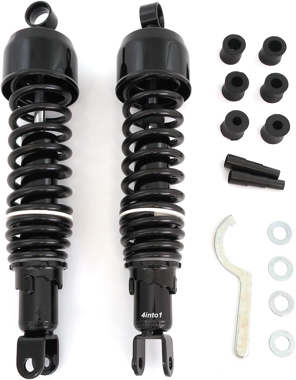 Black Performance Rear Shocks Eye/Clevis - 335mm 13 1/8" Compatible with Suzuki RE5 GS750 GS1000 GS1100 Suspension