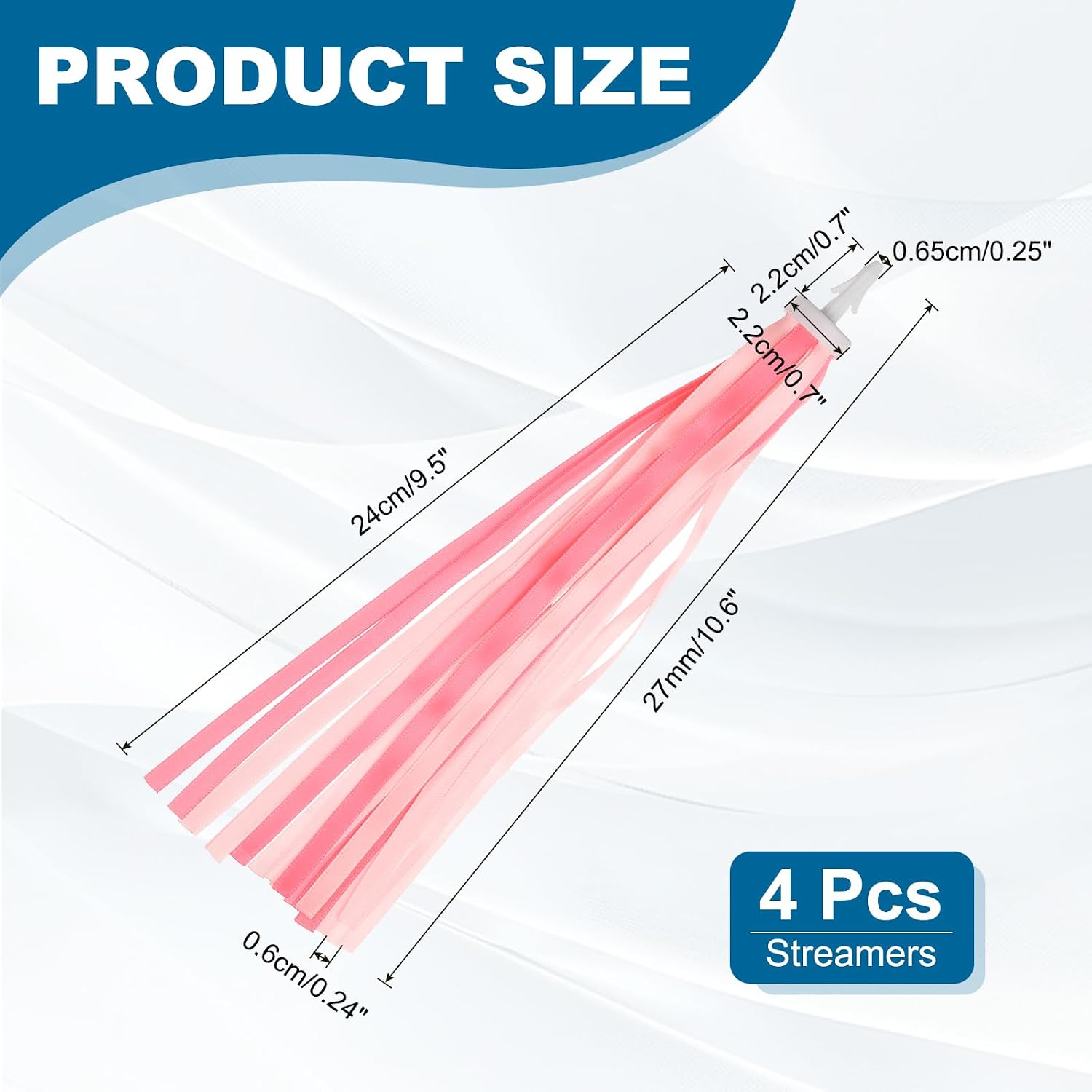 MECCANIXITY Bike Streamers Colorful Bike Tassels Scooter Handlebar Streamers Bicycle Tassel Ribbon