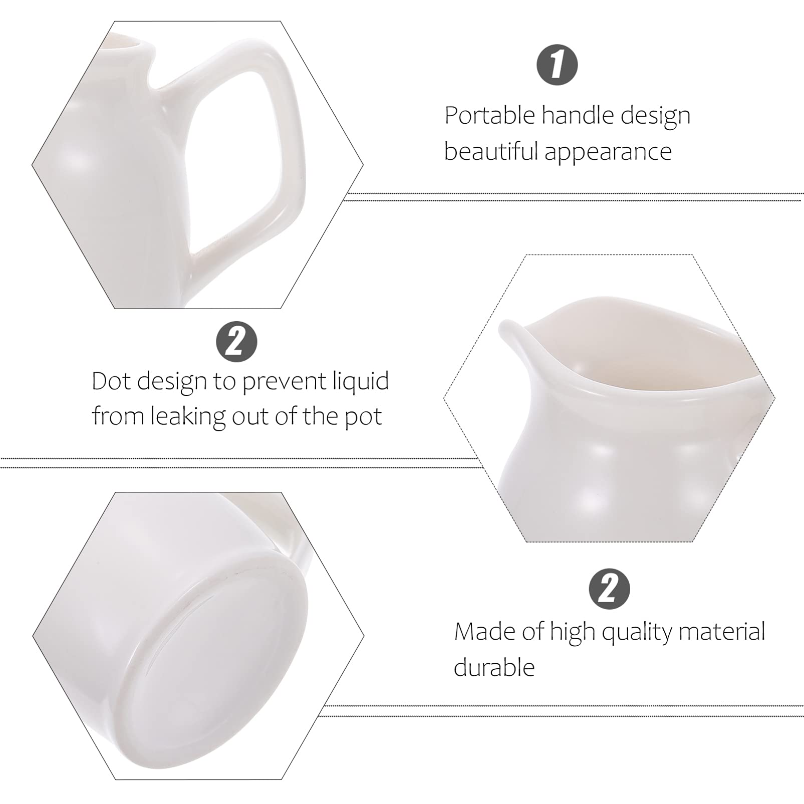 STOBAZA Handy Western Style Ceramic Milk Cup Jug Multi-use Sauce Cup for Kitchen