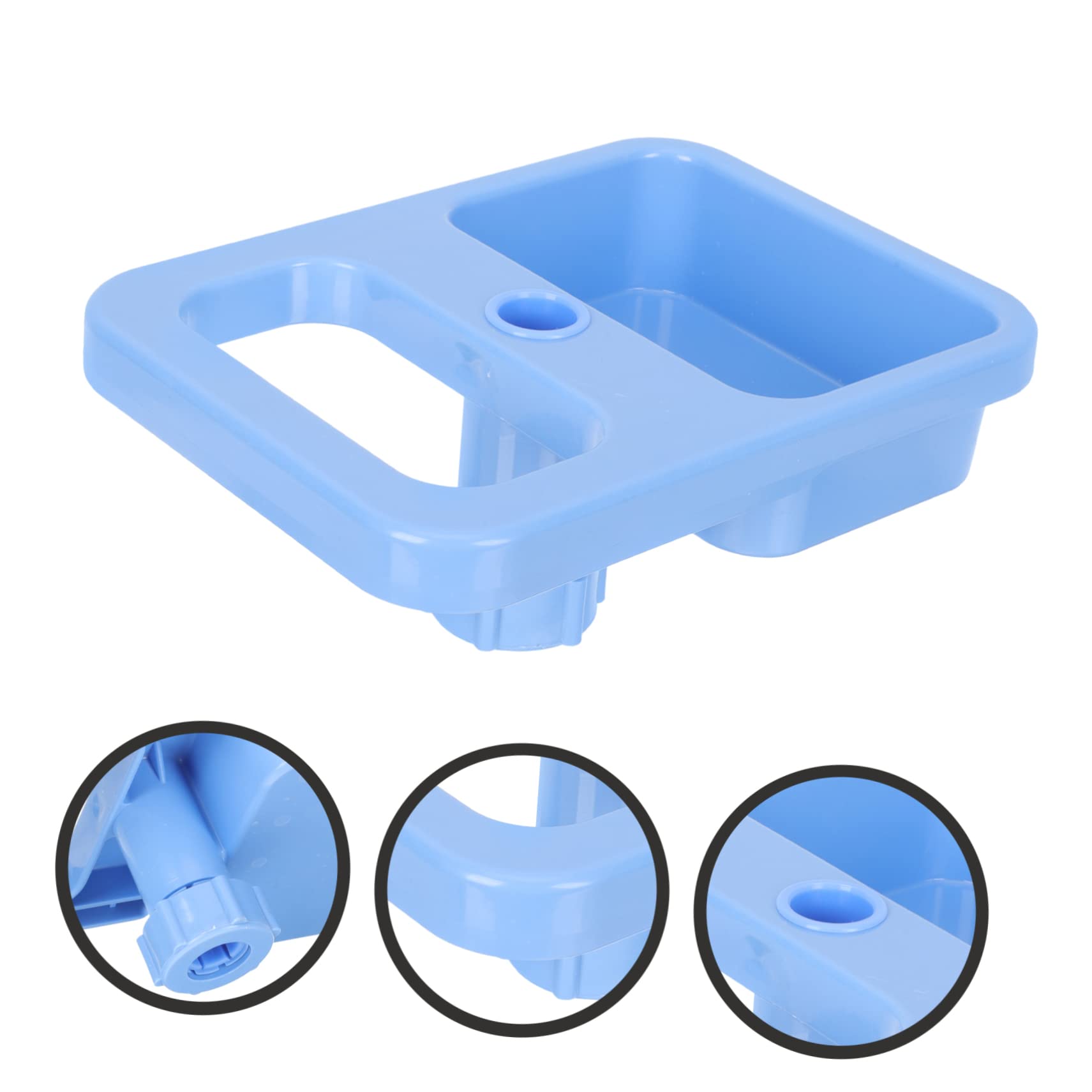 KICHOUSE Plaque De Rangement Pour Support De Perfusion En Plastique Résistant, Plateau Circulaire Professionnel Antichoc, Accessoire Amovible Pour Poteau Iv Adapté Aux Centres Médicaux Et Hôpitaux