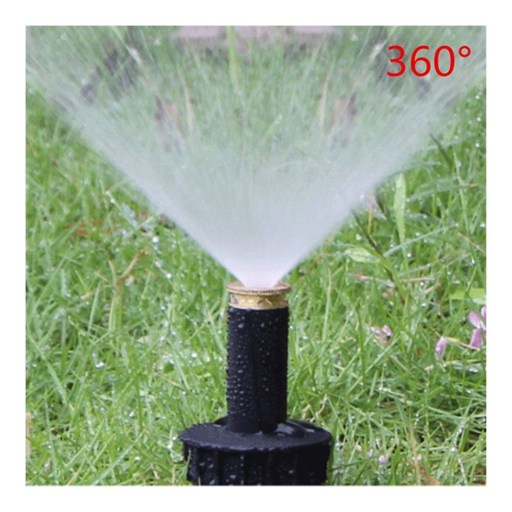 Irrigatore da Giardino 10 Pezzi 1/2" Irrigatori Pop-up in plastica Regolabili 90-360 Gradi Irrigazione del Prato Forniture da Giardino Irrigazione del Prato Raffreddamento