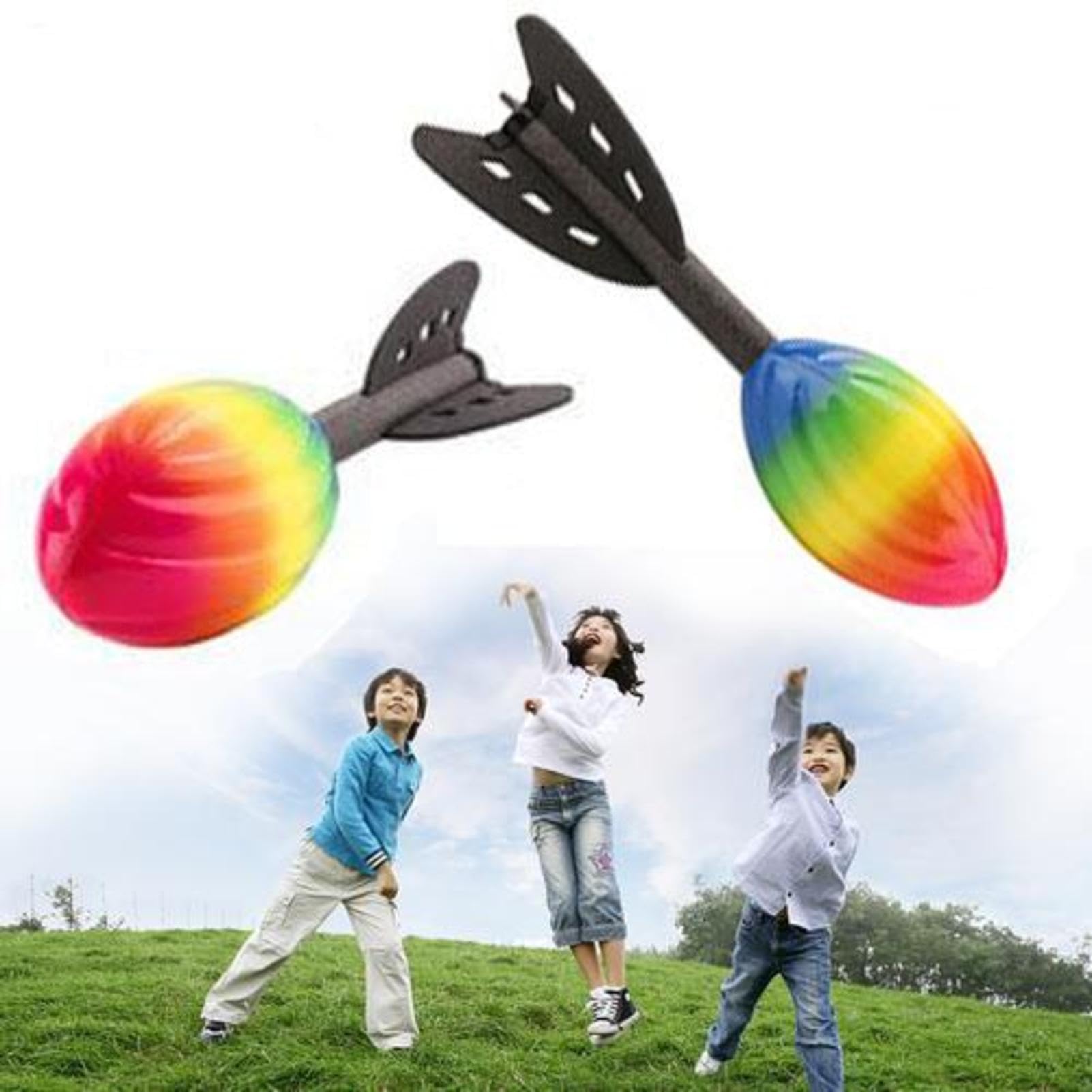 2 Pieces Rocket Howler Ball, Long Distance Foam Darts Throwing Toy