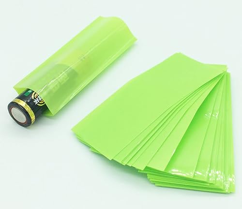 Miniatura 7 de 300 unids 10 Color 29.5MM 18.5MM Tubo de tubo termorretráctil de PVC plano para 18650 18500 batería película retráctil