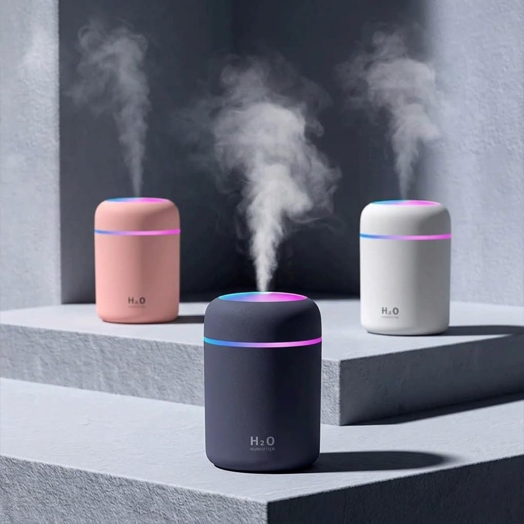 Homziq Portable Mini Humidifier with LED Light