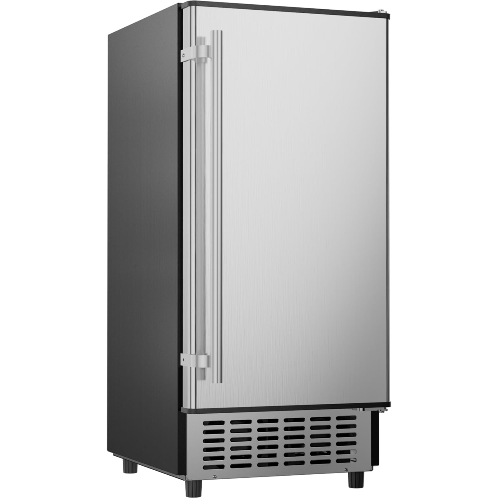 Coolake Under Counter Ice Maker Machine 120 Lbs/Day with 30 Lbs Ice Storage, 15” Built-in Freestanding Ice Maker, Self Cleaning, Gravity Drainage, Undercounter Ice Machine for Home Bar Kitchen Office