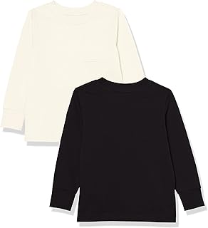 Unisex Kids and Toddlers' Long-Sleeve Rib Cuff T-Shirt, Pack of 2