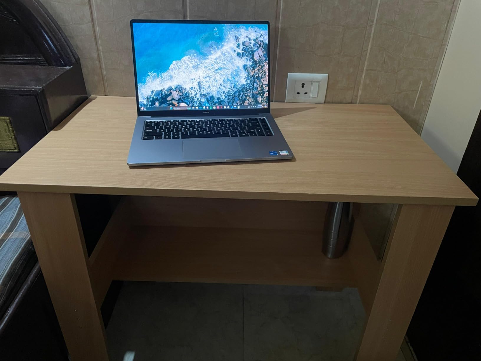 Amazon Brand - Solimo Engineered Wood Computer Desk with One Tier ...
