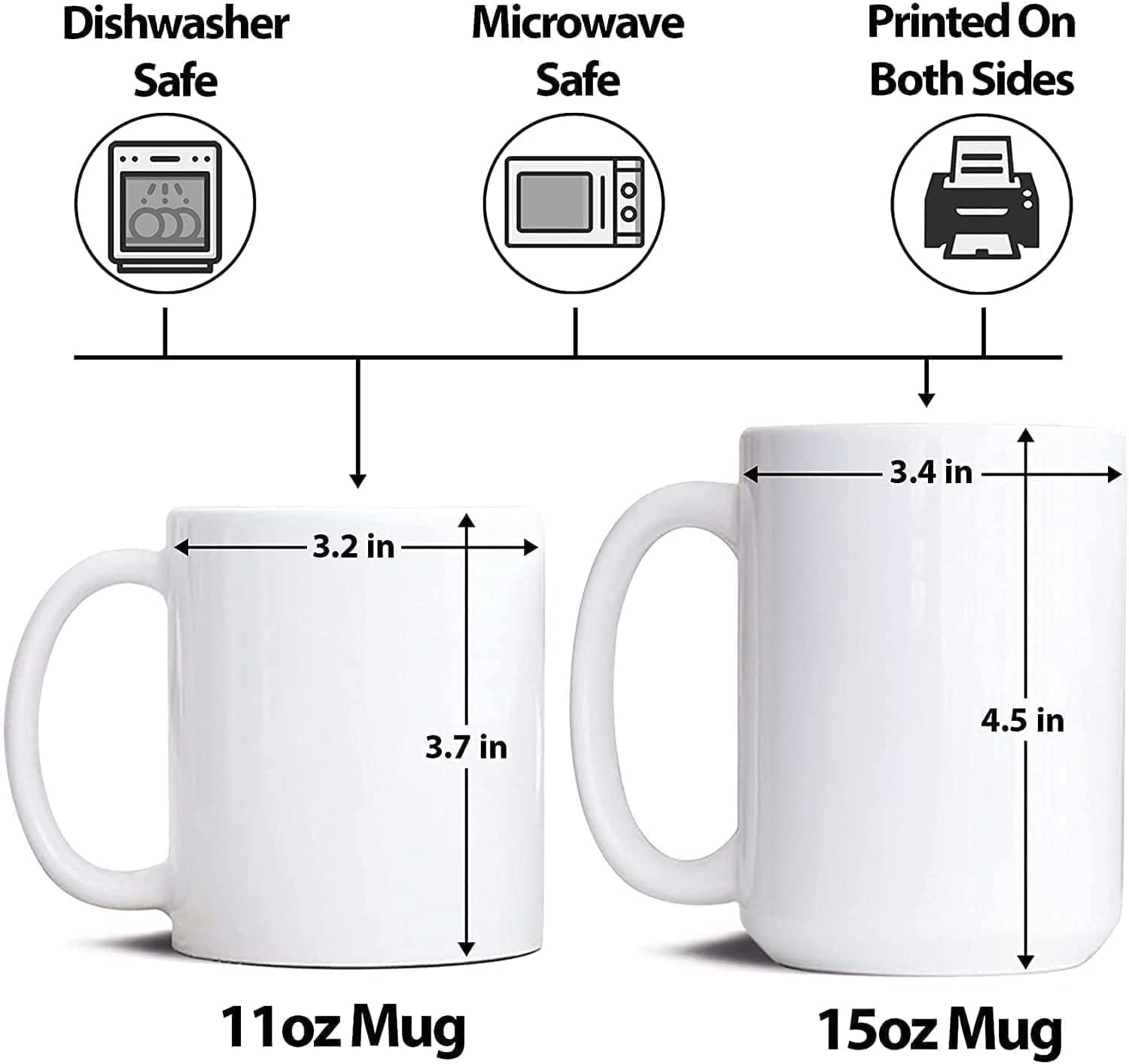 Fist Bump Personalized Mug Gift For Dad - 11oz Ceramic Coffee Mug - First Time Dad Gift - Fathers Day Gift For Dad Daddy Grandad - View #5