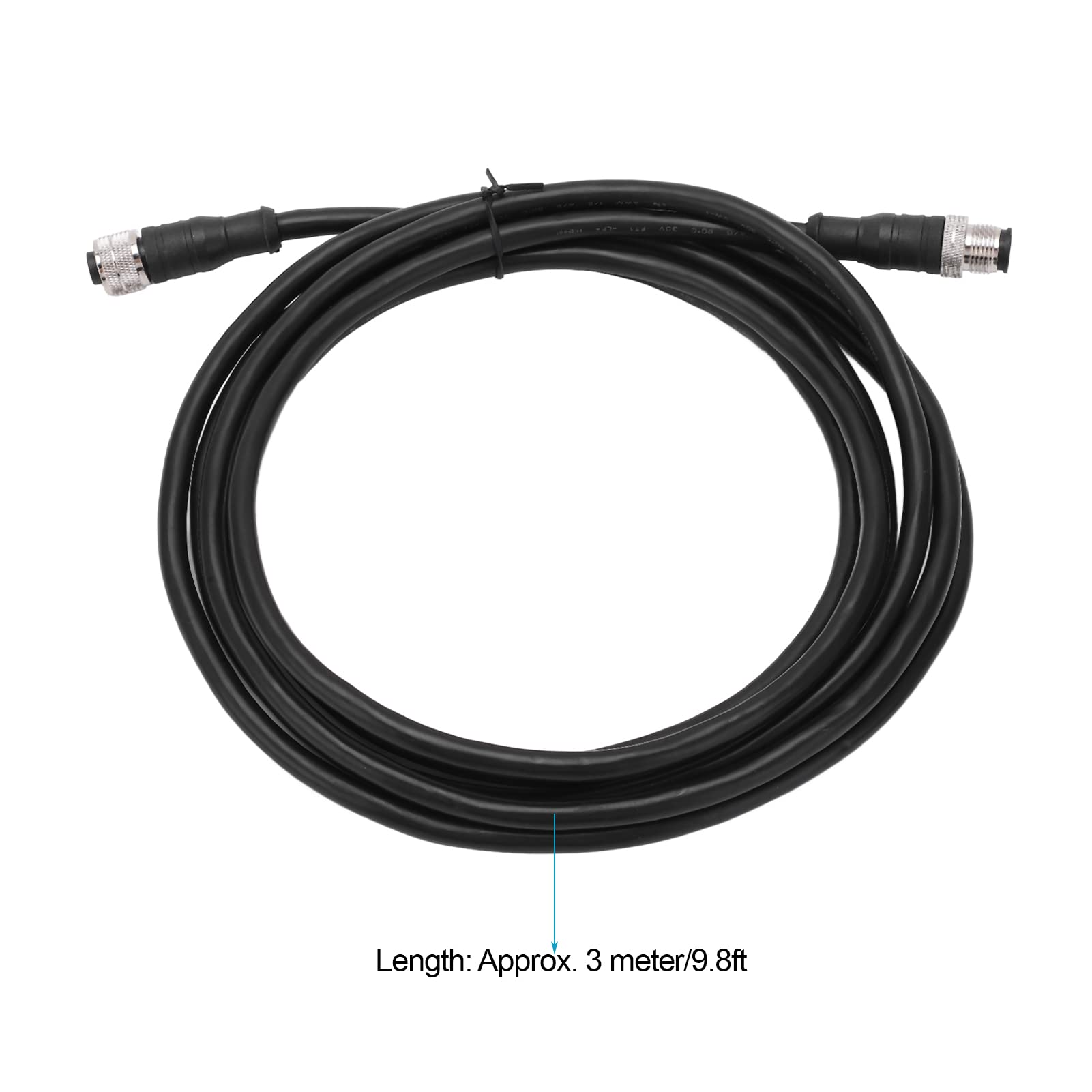 Qqmora NMEA 2000 Câble épine Dorsal Professionnel de Grade 5 Broches IP67 Imperméable 3 Mètres 9,8 Pieds Longueur pour les Réseaux Marins Simrad Lowrance