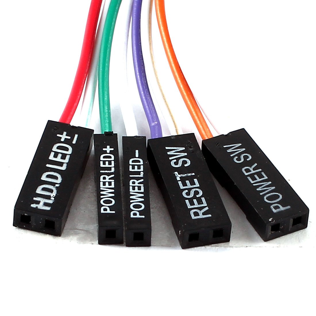 uxcell a13112600ux0340 Computer Case Power Supply Reset HDD Button