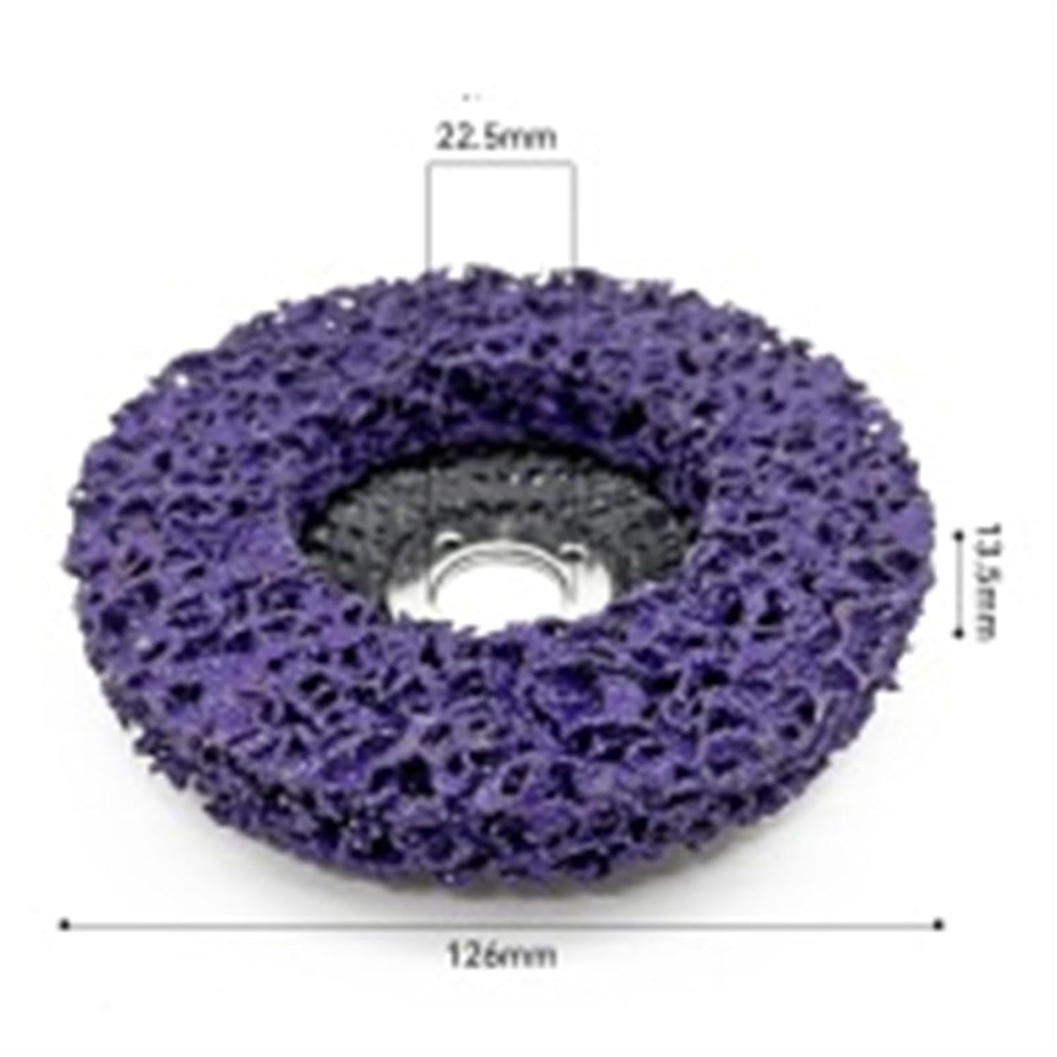 2/6pcs Disc 125 * 22mm Poly Strip Disc Abrasive Wheel Paint Erode Removal Clean for Angle Grinder 46 Grit (Color : 6Pcs, Size : A)