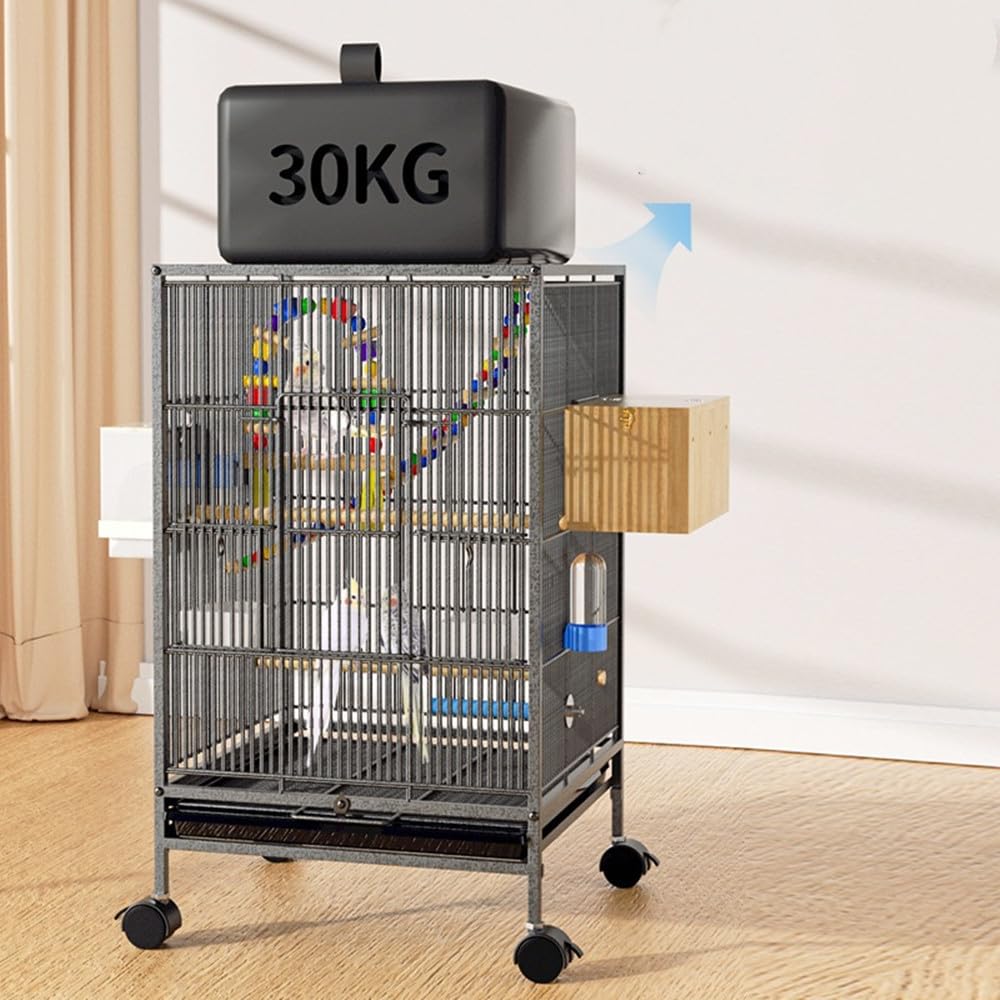 鳥かご 金属製大型のバードケージ オウム、オカメインコ、ラブバード　豪華希少大型 Amazon | 鳥かご 大型のインコケージ 大きな金属オウムバードケージ