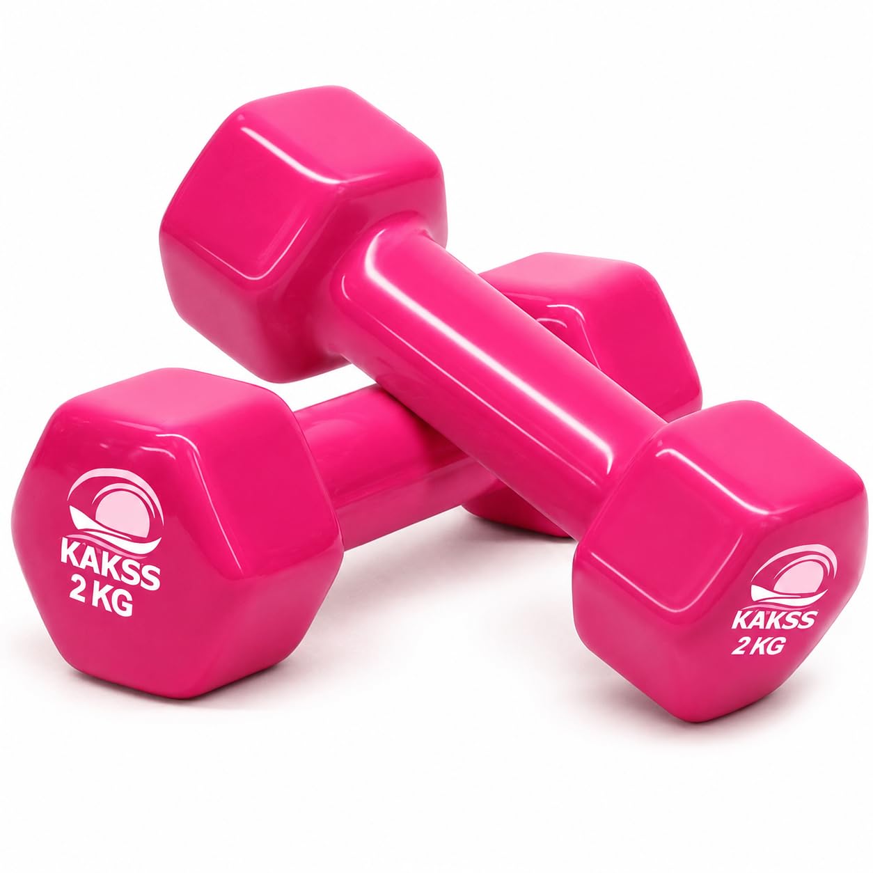 Kakss Cast Iron Vinyl Dumbbells - 1.5KG Pair -24 Kakss Cast Iron Vinyl Dumbbells - 1.5KG Pair -24