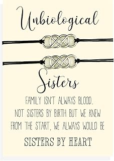 Unbiological sister bracelet, Soul sister bracelet, Big Little sorority, Best friend, Matching jewelry, Friendship bracelet, BFF gifts, Best Friend infinity bracelets