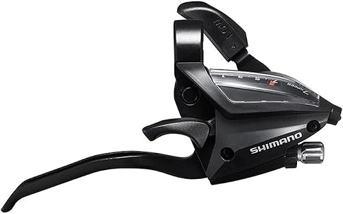 Shimano ST-EF500 Juego de manetas 3x7-SPEED V-Brake Negro
