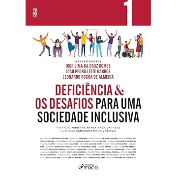 Capa do livro DEFICIÊNCIA & OS DESAFIOS PARA UMA SOCIEDADE INCLUSIVA - VOL 1 - 1ª ED - 2022: Volume 1