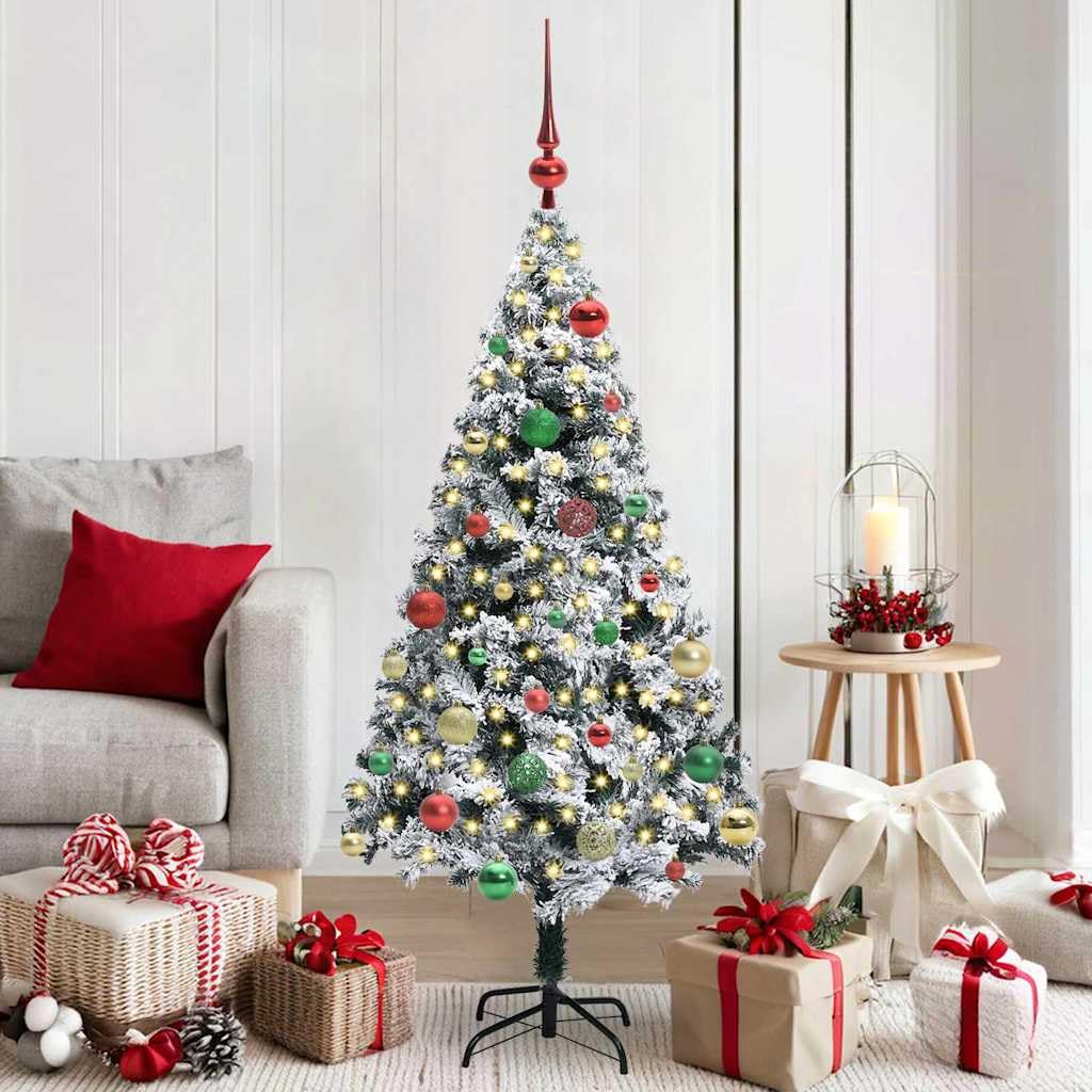 Árbol de Navidad artificial de 150 cm en color blanco para decoración del hogar