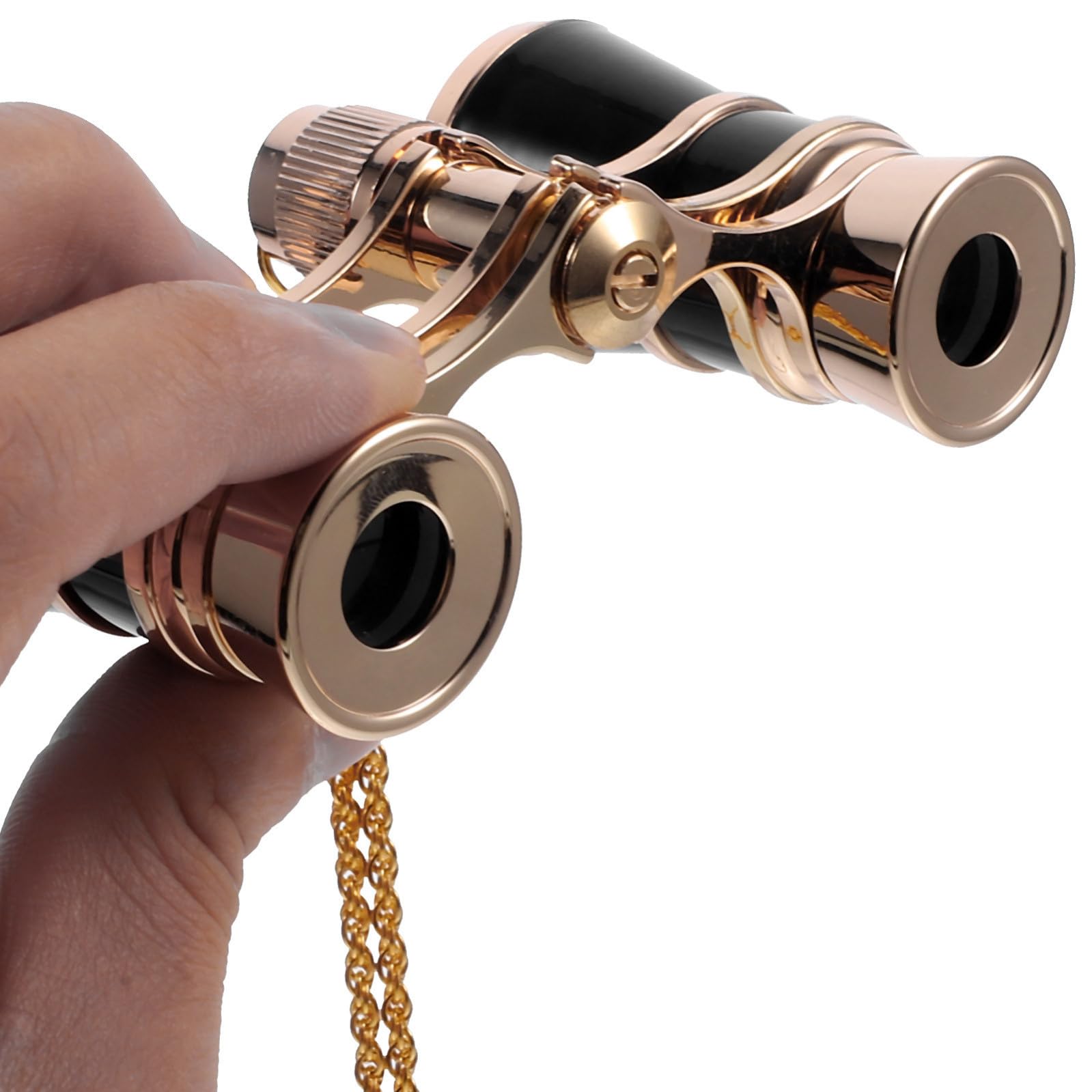 UKCOCO Binocolo Mini da Donna in Ferro con Catena, Binocolo Portatile Compatto e Leggero per Concerti e Attività Outdoor, per Escursionismo e Regali
