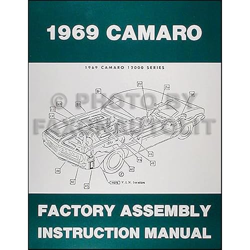 1969 Camaro & RS, SS, Z28 Factory Assembly Manual Reprint