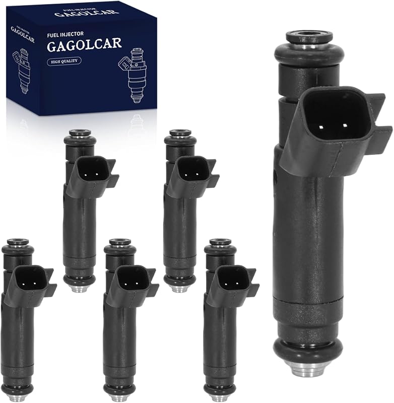 Kit com 6 bicos injetores de combustível GAGOLCAR FJ320 para Ford Taurus e Mercury Sable 3.0L V6 VIN U
