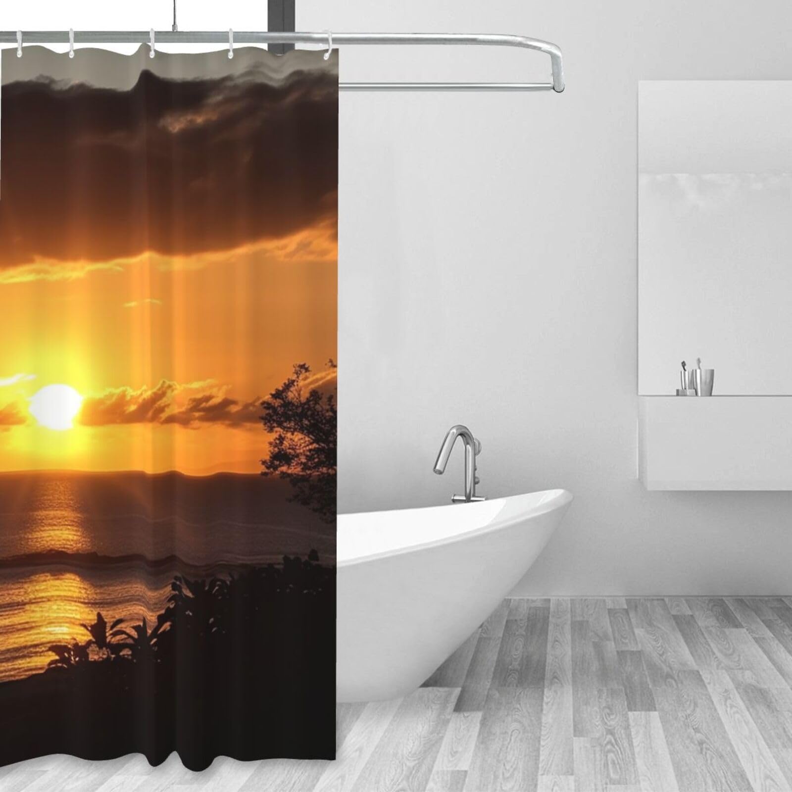 Rideau de douche paysage paradisiaque pour s'évader au quotidien