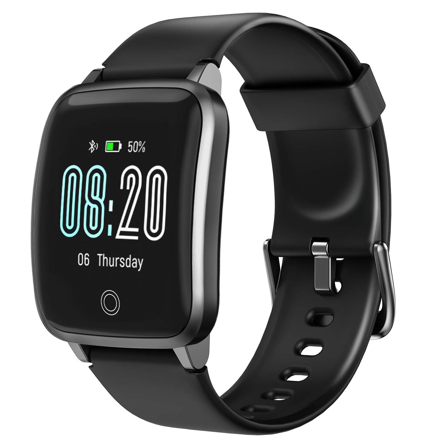 LETSCOM Smart Watch, Fitness Trackers with Heart Rate Monitor Step Calorie Counter Sleep Monitor, IP68 Waterproof Smartwatch 1.3" Color Screen, Activity Tracker Pedometer for Women and Men