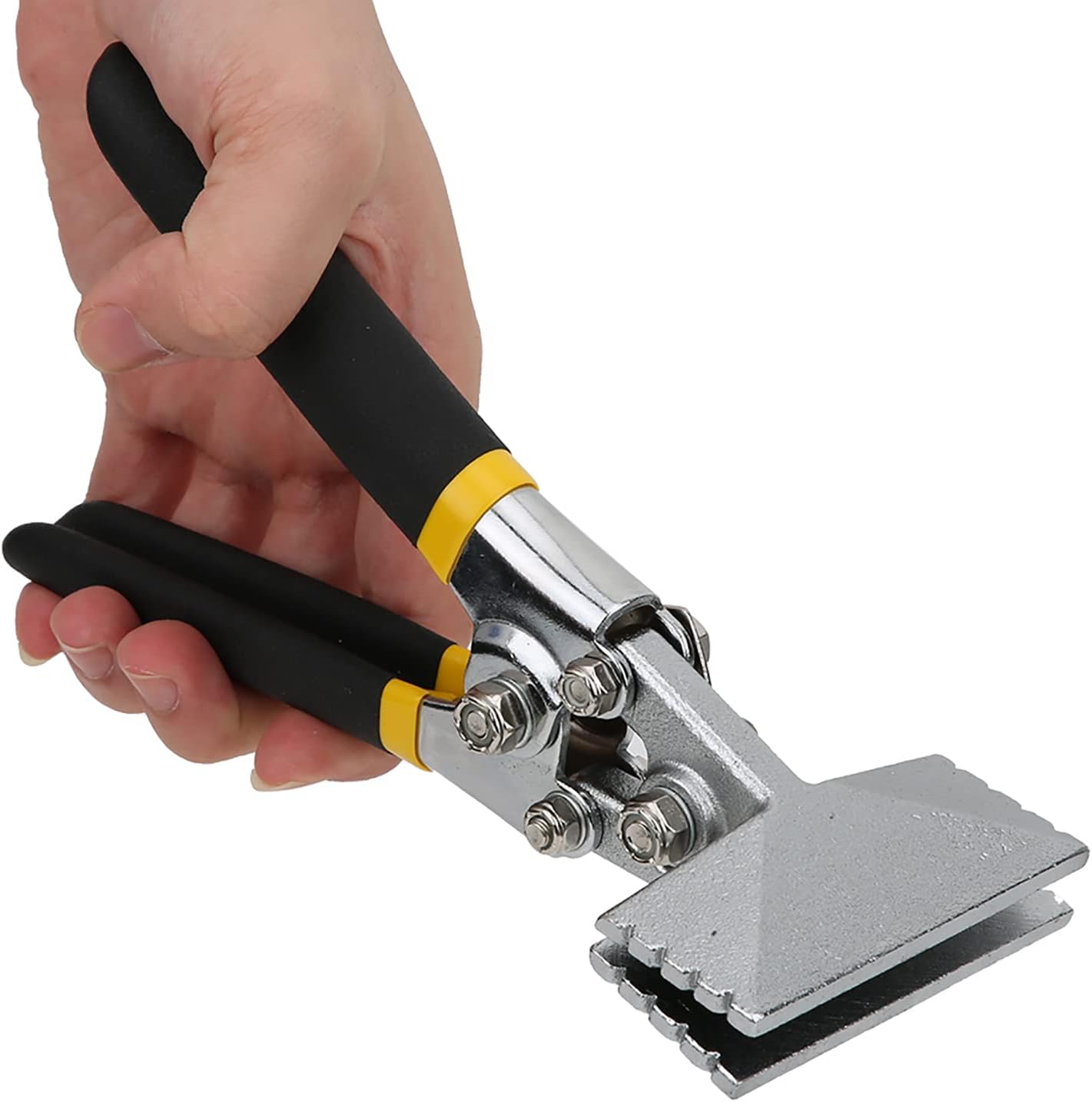 Sheet Metal Hand Seamer, Straight Bending Pliers Manual Metal Bender Tool Sheet Metal Bending Pliers Flattening Tool (Straight)