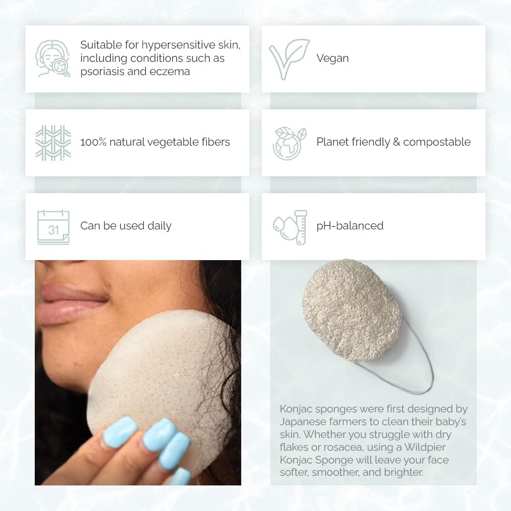 Wildpier Deep Exfoliating Glove and Konjac Sponge Bundle