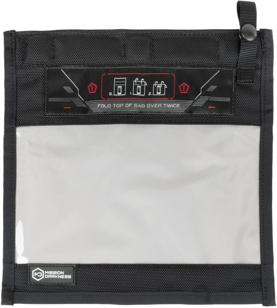 Mission Darkness NeoLok Window Faraday Bag for Phones (+ Secure Magnetic Closure & Transparent Window) // Device Shielding for Law Enforcement & Military, Data Security, Anti-Hacking & Anti-Tracking