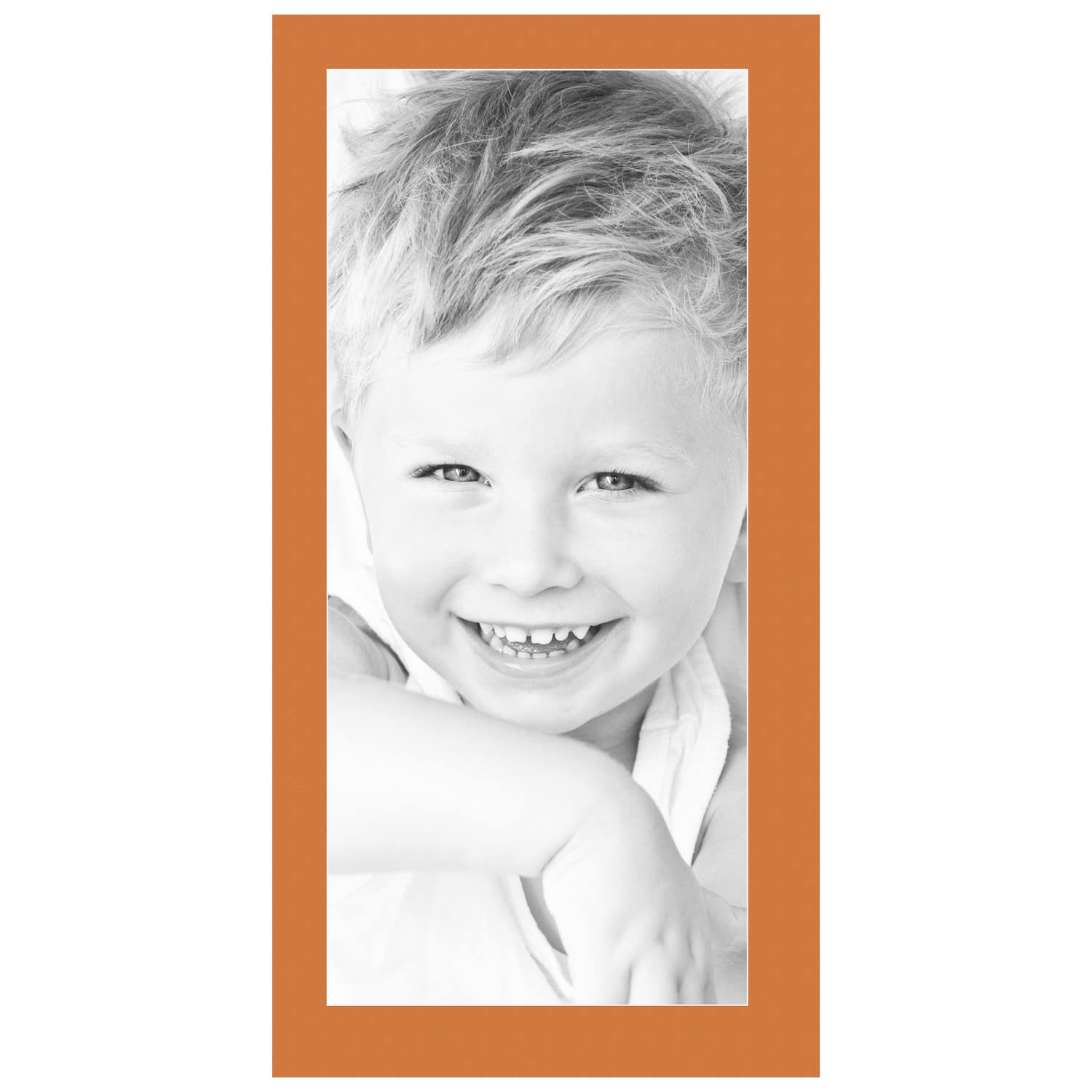 13x29 Tangerine / Octoberfest Custom Mat for Picture Frame with 9x25 opening size (Mat Only, Frame NOT Included)