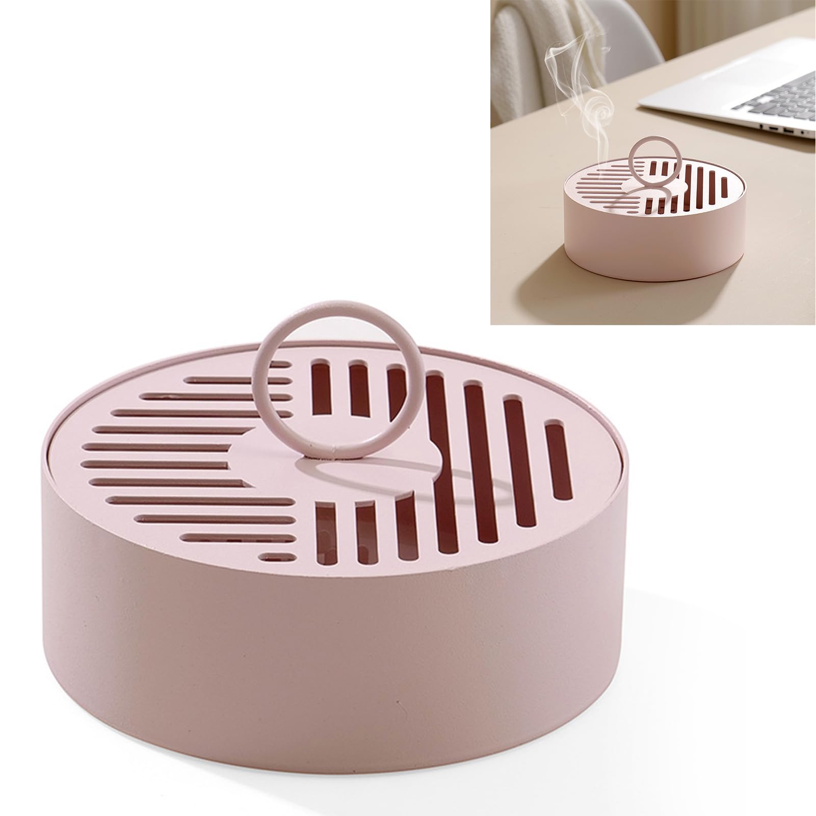 Portabobinas de hierro para moscas AUNMAS de 15 x 5,5 cm con tapa