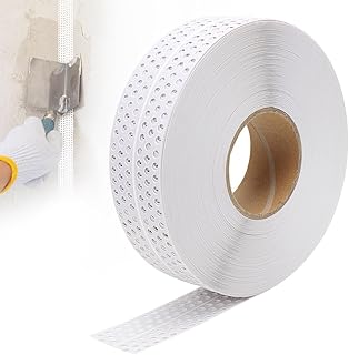 DASIAUTOEM Generisches Nahtabdeckband,40Mx5CM Fugenband Selbstklebend,Nahtabdeckband Trockenbau, Eckschiene Trockenbau PVC Kantenschutz,Gipskarton Fugenband Dichtungsband zum Verbinden von GK-Platten