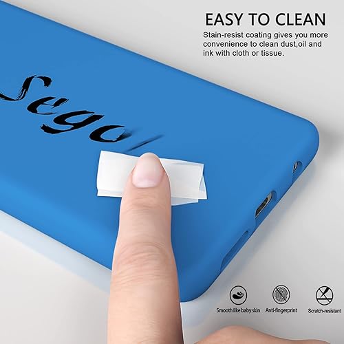 Vista 64 de E Segoi Funda diseñada para Galaxy S10 Plus de 6.4 pulgadas, S10+ de goma de gel de silicona líquida a prueba de golpes, cojín de forro de tela