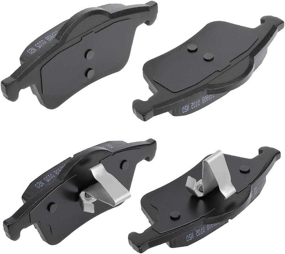 AUTOMUTO 4PCS Rear Semi-Metallic Disc Brake Pads Set D795 For Volvo S60, S70, S80, V70, XC70