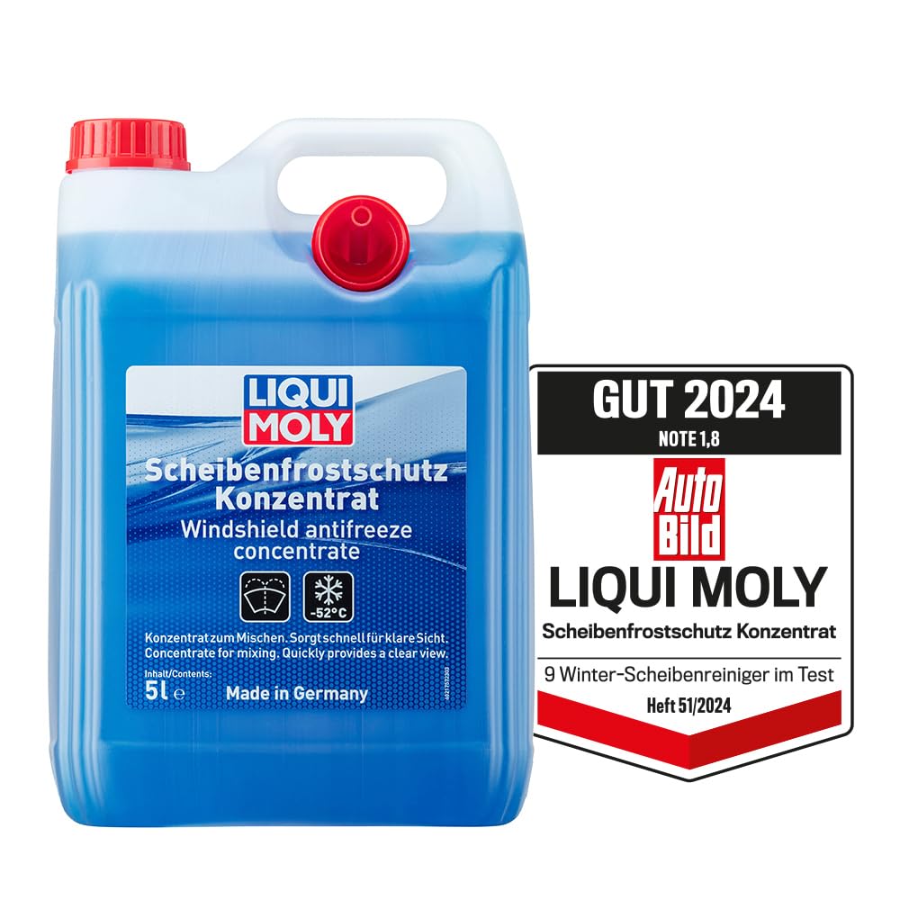 LIQUI MOLY Scheibenfrostschutz Konzentrat 5L I Reinigendes Frostschutz Konzentrat für sekundenschnelle klare Sicht I Temperaturen bis ca. -52 °C I LED- bzw. Xenon-Scheinwerfer geeignet Art.-Nr. 21757