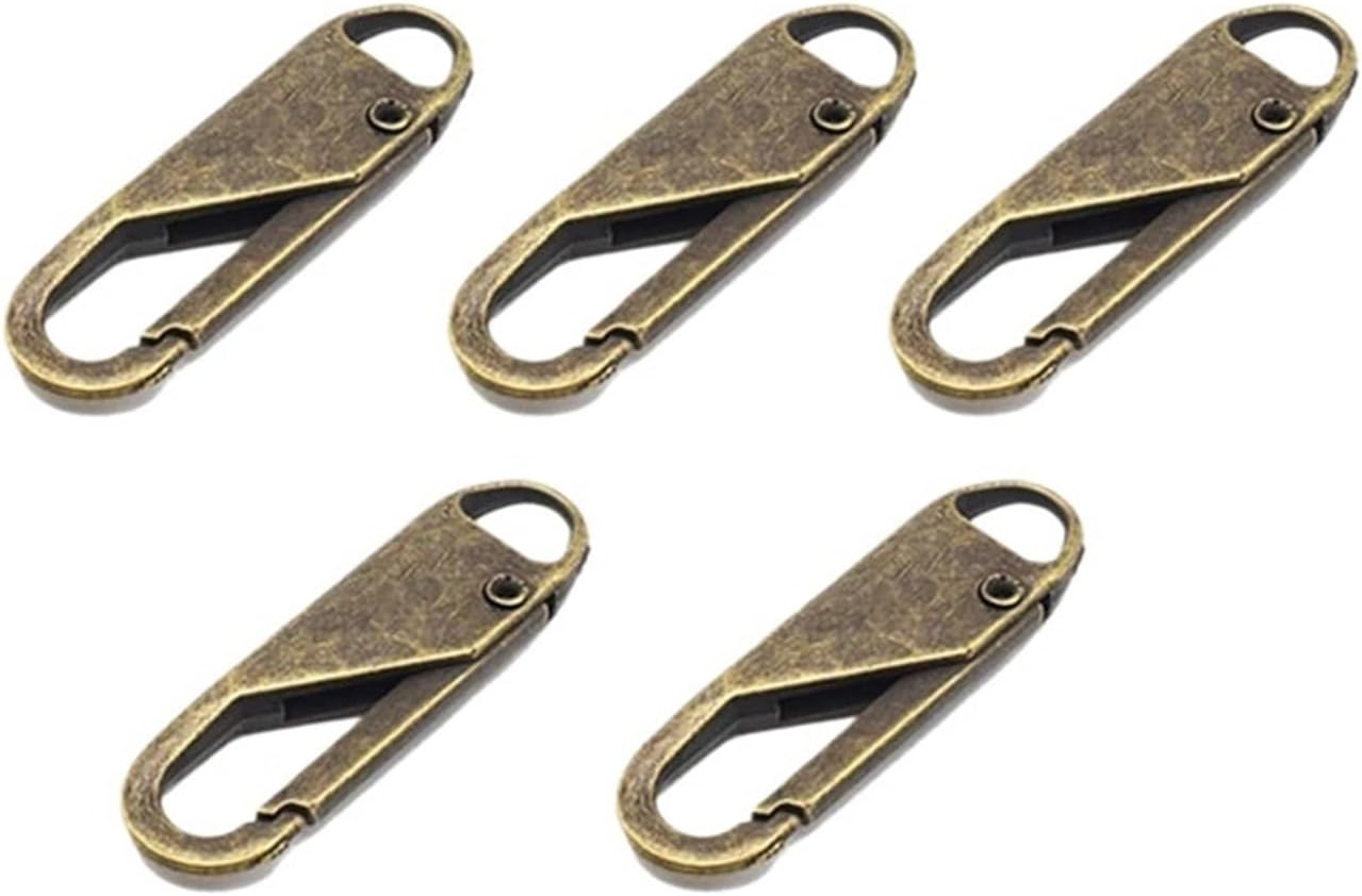 Zipper Pull Tab 50PCS Metal Zipper, Head, Charms Pulls(Black)