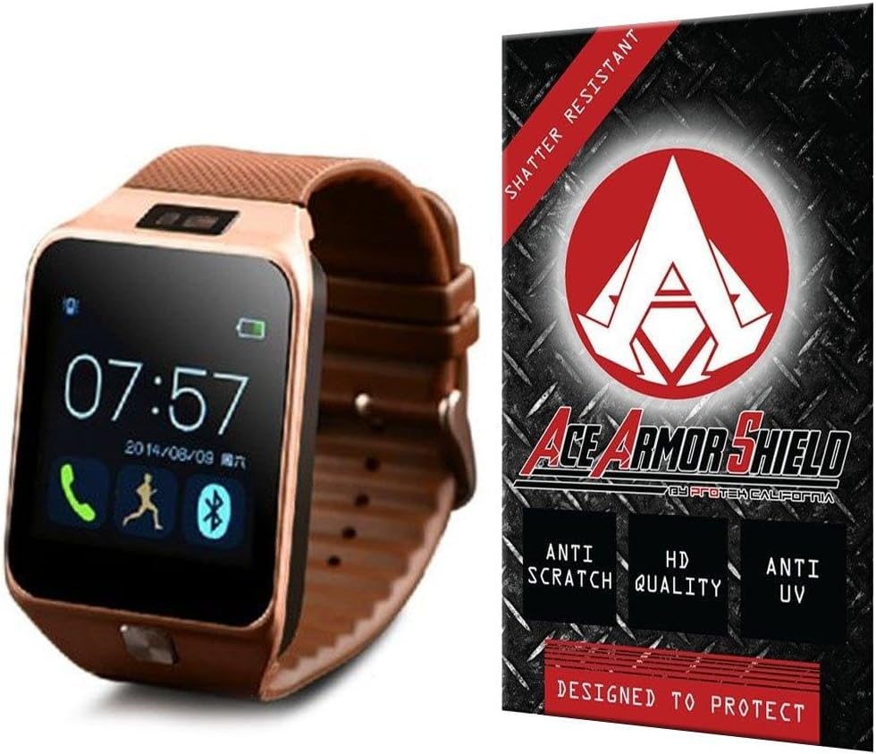 Shatter Resistant Screen Protector for the VIGICA Stainless Steel Watch Phone / Military Grade / High Definition / Maximum Screen Coverage / Supreme Touch Sensitivity /Dry or Wet Easy Installation with free lifetime replacement warranty