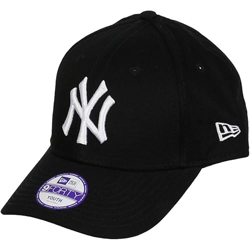 New Era Girls' Kids MLB Basic NY Yankees 9FORTY Adjustable HOT Pink Cap