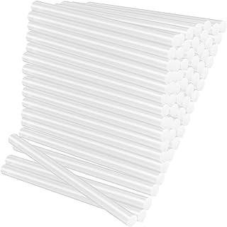 100 Pièces Baton de Colle pour Pistolet 7mm X 100 mm, Colle Chaude Transparents Séchage Rapide, Colle pour Pistolet à Colle pour Pistolet à Colle Chaude, Bâton de Colle Chaude pour Bricolage,Artisanat