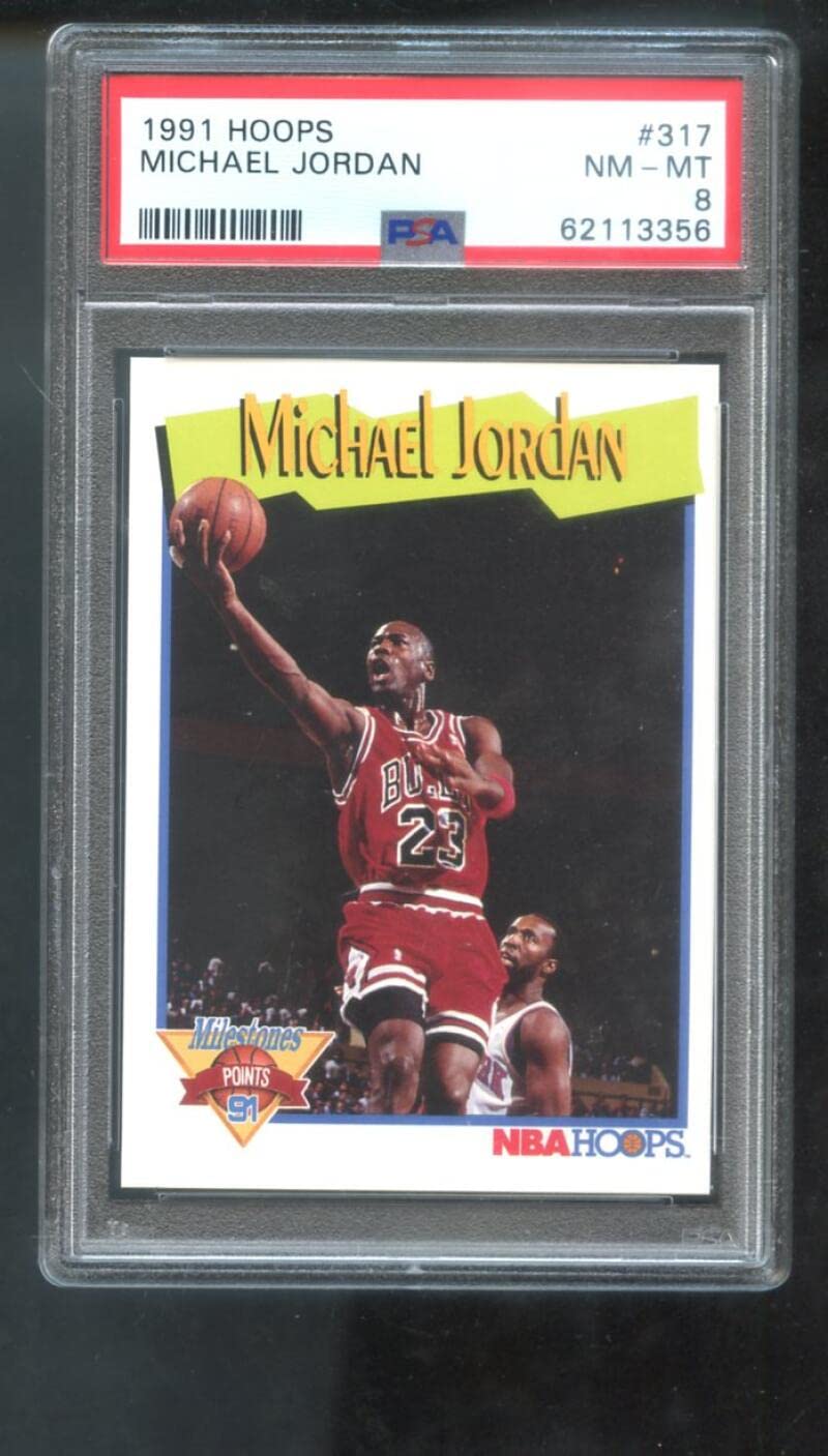 Amazon.com: 1991-92 Hoops #317 Michael Jordan Milestones 91