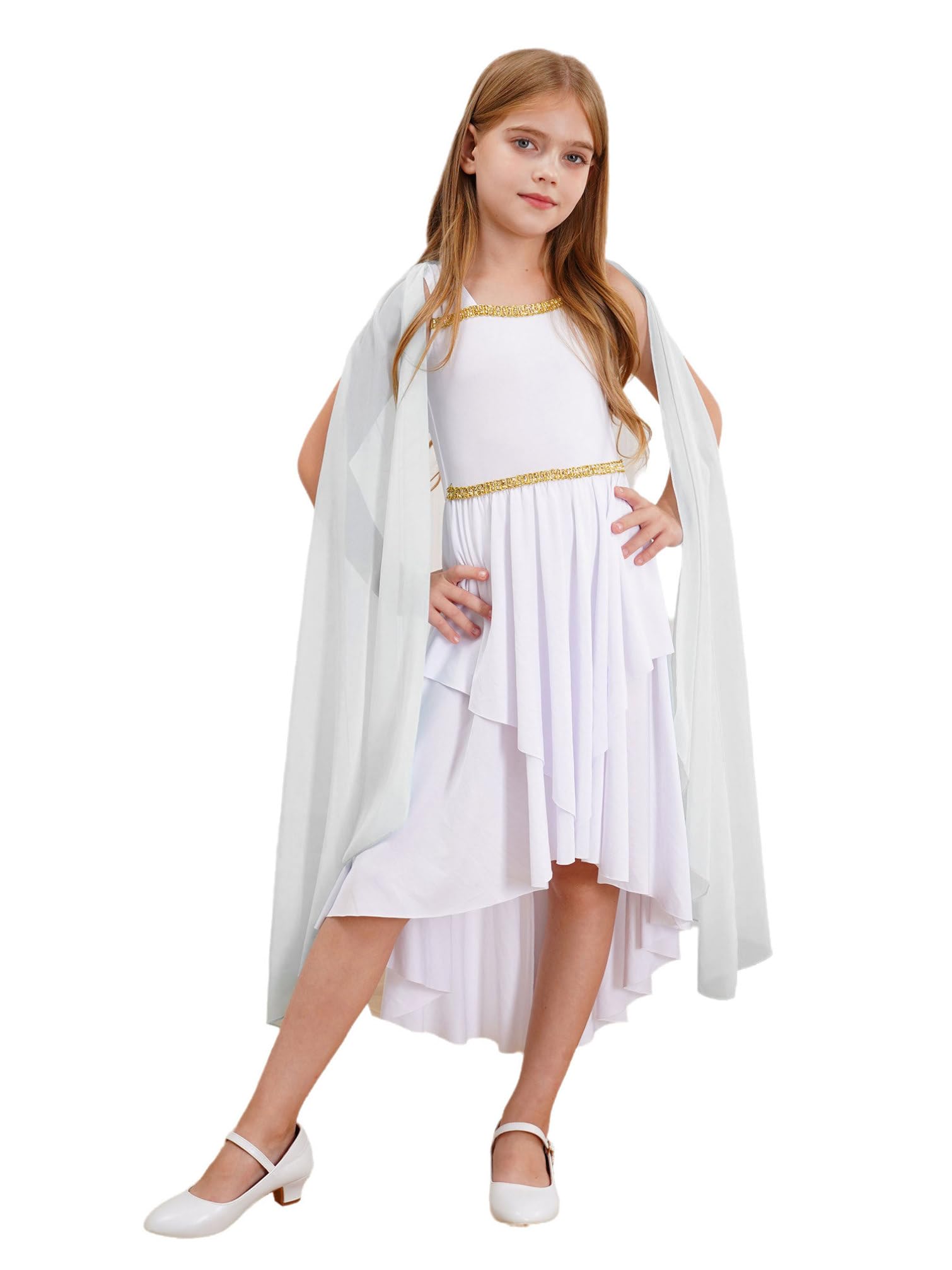 Costume Greco Romano Per Donna, Vestito Toda Dea Con Corona Alloro E Tiara, Abito Elegante Per Danza, Carnevale, Halloween E Feste A Tema